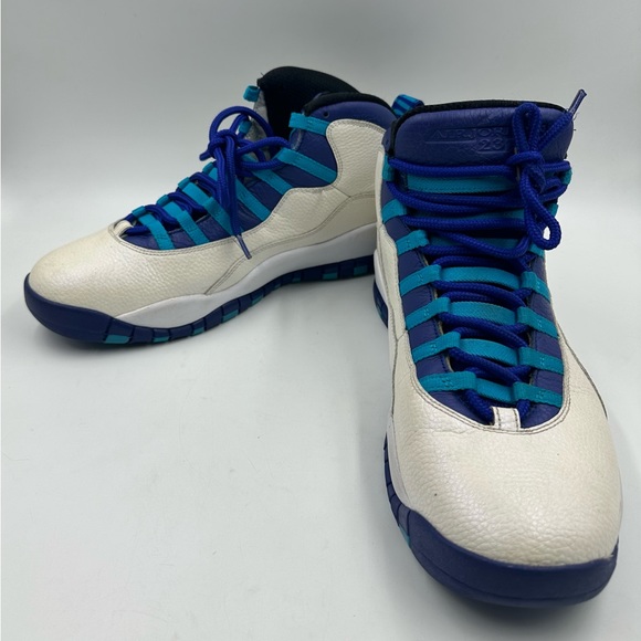Nike Air Jordan 10 Retro Charlotte Hornets 2016 310805-107 Men’s Size 11 -VG - Picture 1 of 10